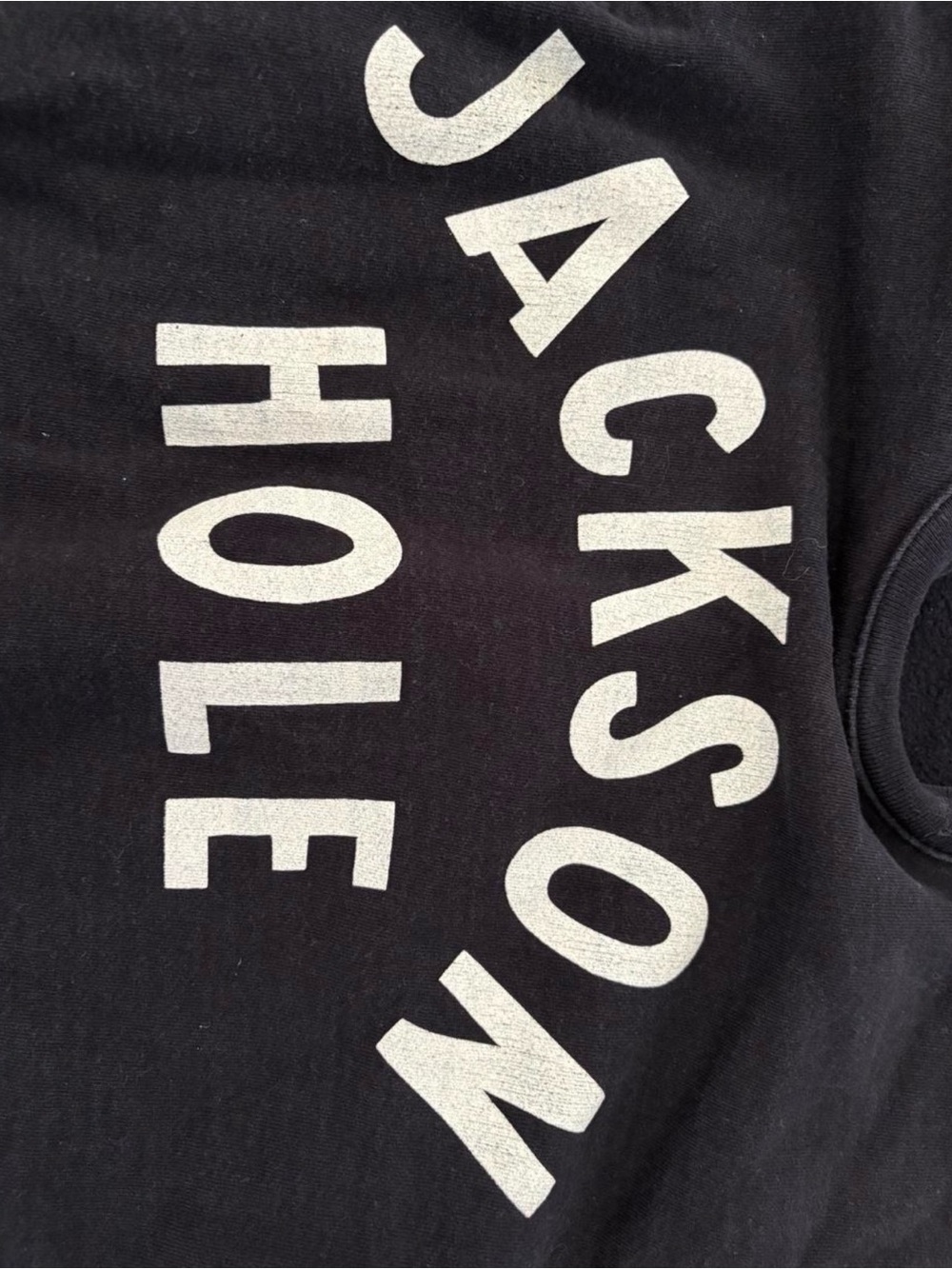 Jackson Hole Black Logo Crewneck Sweatshirt - Picture 2 of 2